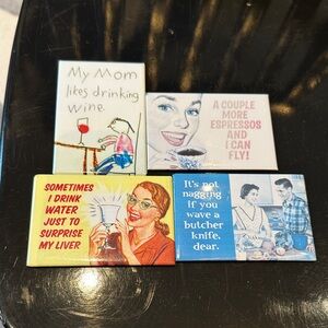 Retro Humor Magnet Set
